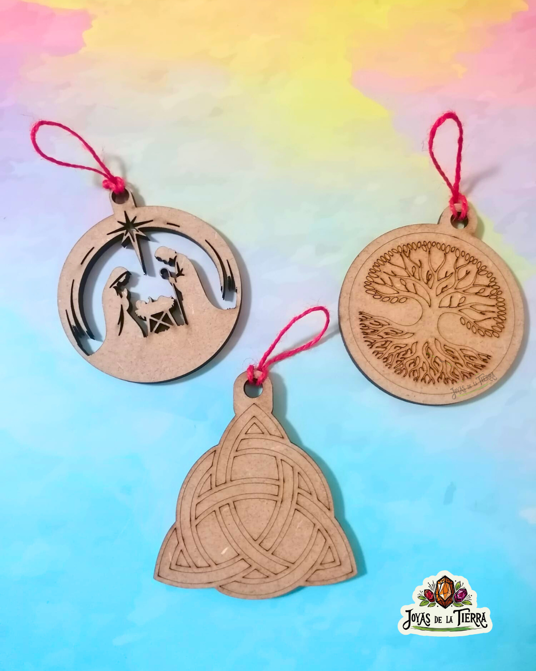 Adornos energéticos de madera