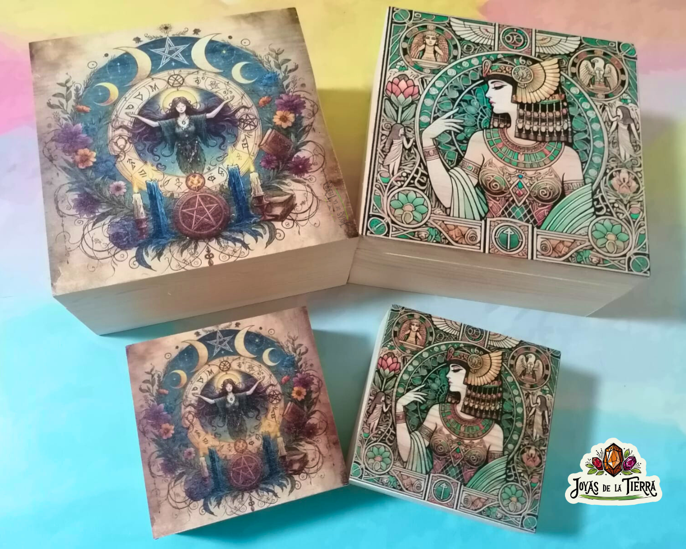 Cajas de Madera Ilustradas Colección “Diosas y Reinos Antiguos”