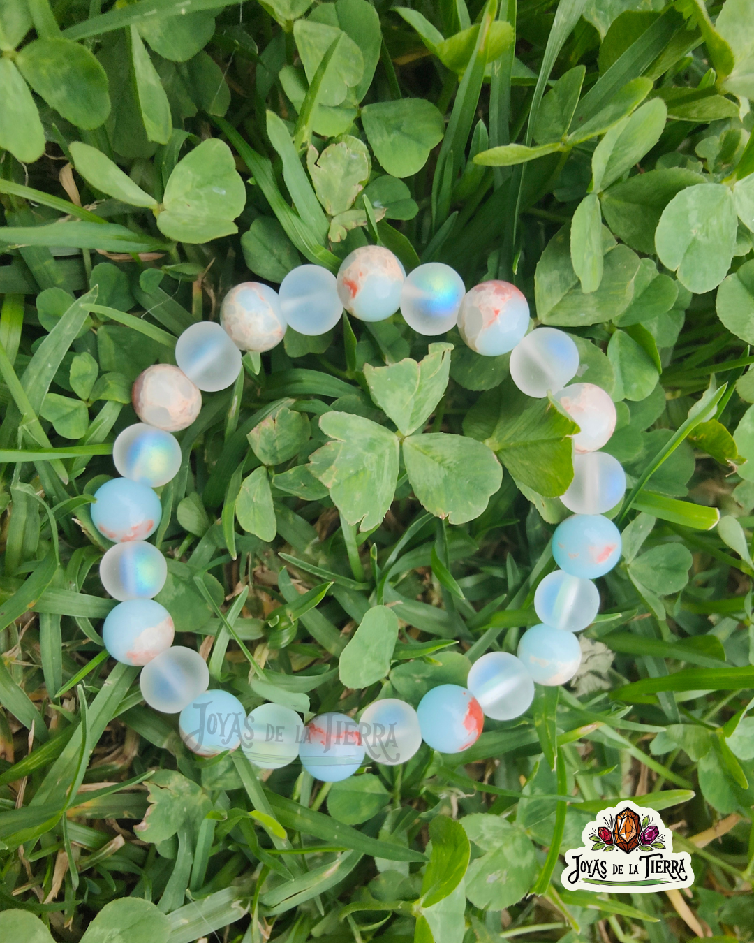 🌟Pulsera de Jaspe Imperial y Piedra Aura
