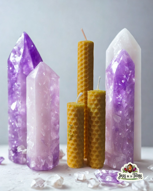 Velas de Miel Artesanales | Velas Naturales Energéticas Hechas a Mano