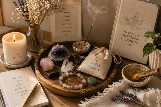 Cómo preparar un rincón espiritual en casa con minerales, velas y elementos naturales