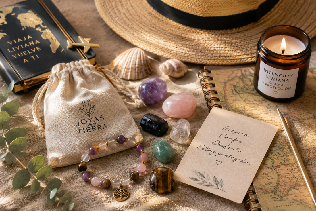Minerales para viajar, proteger tu energía y sentirte en calma fuera de casa