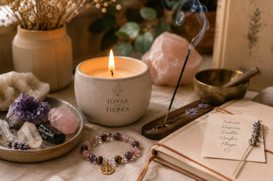 Velas, inciensos y minerales: cómo crear un pequeño ritual energético en casa