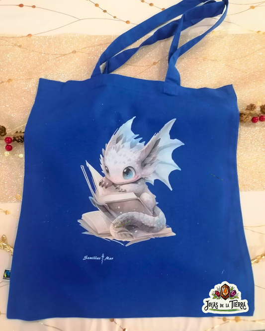 Bolso/ Tote Bag “Dragón Lectura Mágica”