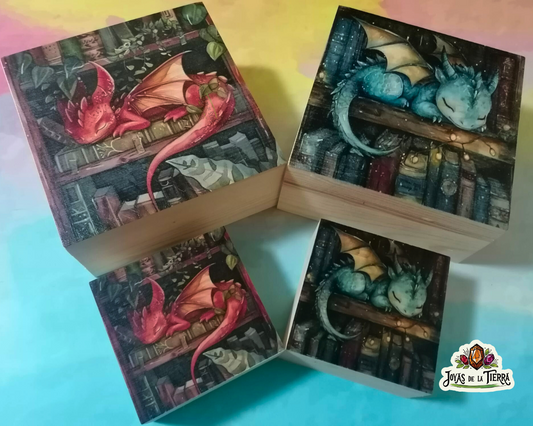 Cajas de Madera Ilustradas  Colección “Dragones Guardianes”