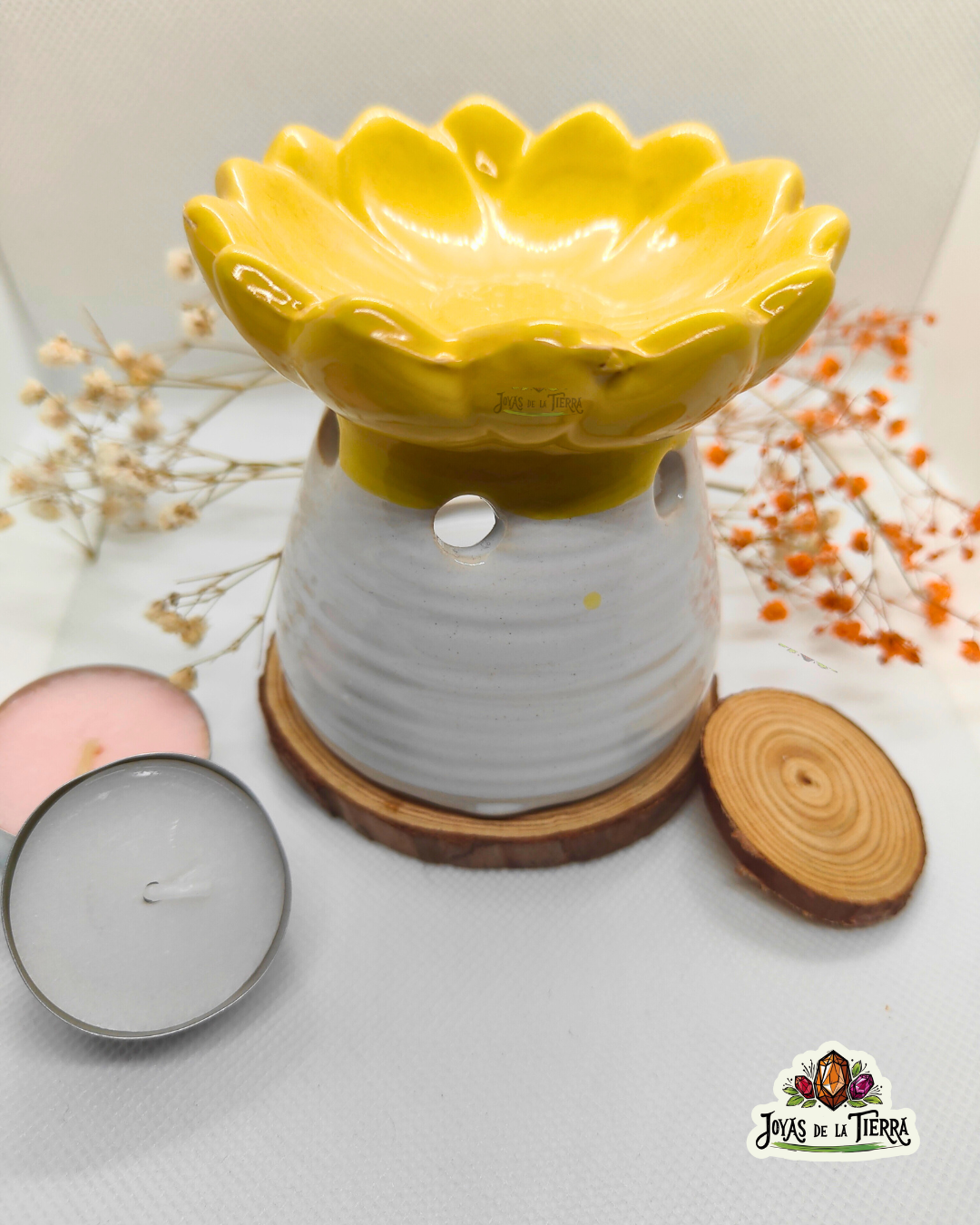 🌼✨ Quemador de Esencias “Flor” – Armonía, Belleza y Aromas que Elevan tu Energía