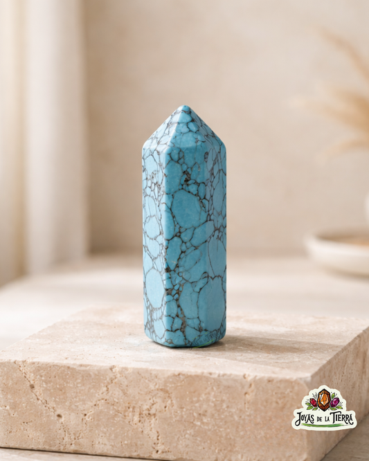 Punta de turquesa natural de aproximadamente 7 cm