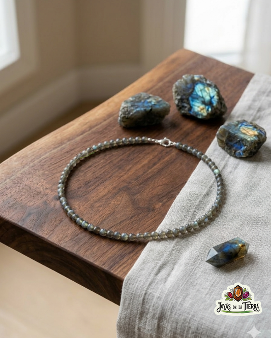 Collar de Mineral Natural 4 mm