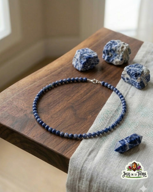 Collar de Mineral Natural 4 mm